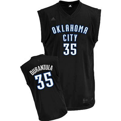 Oklahoma City Thunder 35 Kevin Durant Black Durantula Fashion Jersey